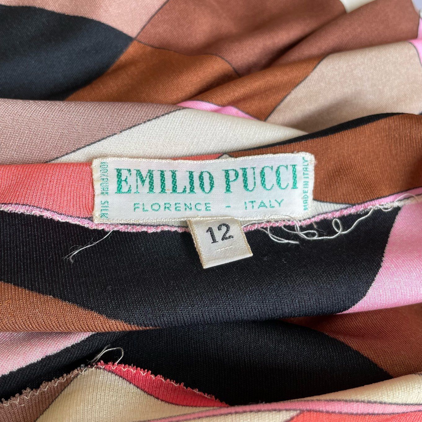 エミリオプッチ ヴィンテージ ワンピース ブラウン ピンク