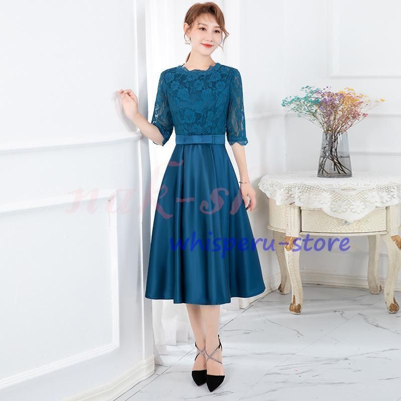 HEIREN】小花刺繍入りベロアドレス（ドレス）｜HEIREN（ヘイレーン）の