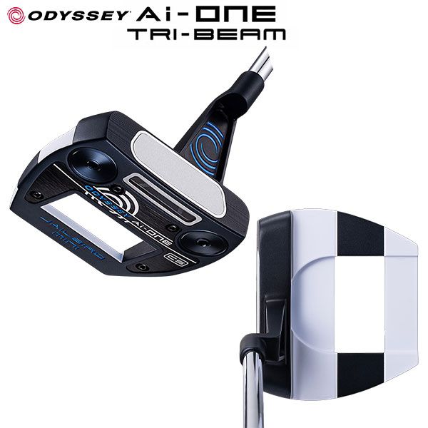 オデッセイ Ai-ONE TRI-BEAM JAILBIRD MINI CS センターシャフト パター ストロークラボ 90 スチールシャフト