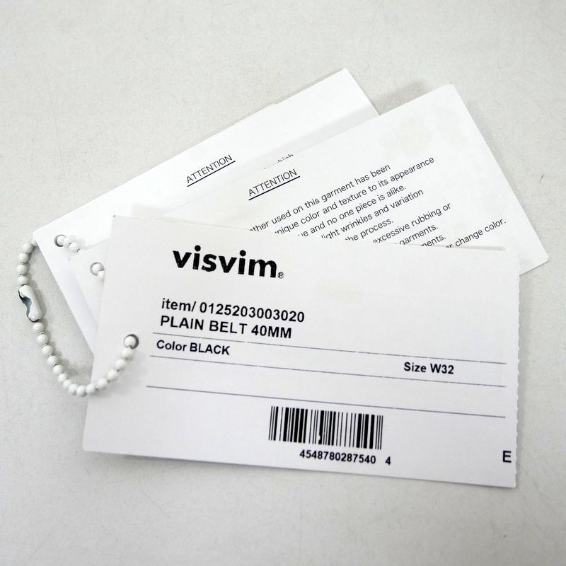 visvim ビズビム 国内正規 25AW PLAIN BELT 40MM プレーンベルト