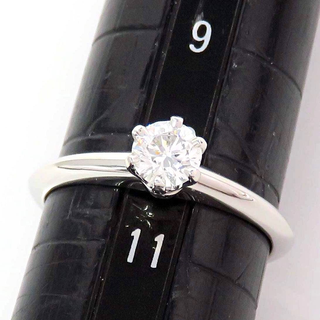 TIFFANY&Co ティファニー Pt950 ダイヤモンド0.36ctリング - メルカリ