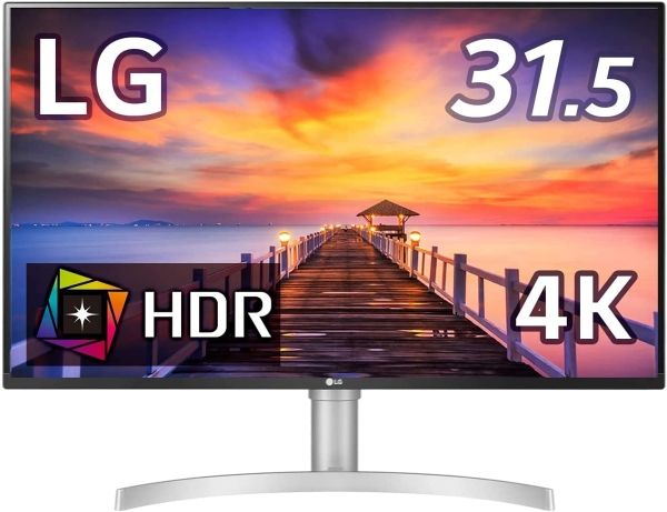【新品・2営業日で発送】LG LG電子 LG フレームレス モニター ディスプレイ 32UN550-WAJP 31.5インチ／4K／HDR／VA非光沢／HDMI×2、D...