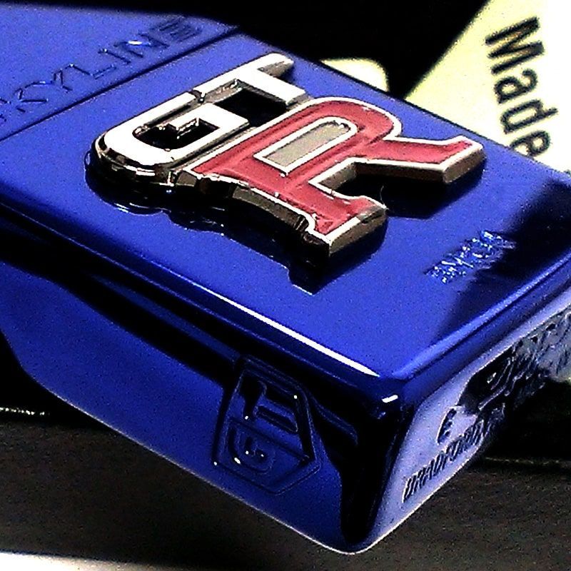ZIPPO ライター スカイライン GT-R R34 リアルエンブレム 車 イオン 