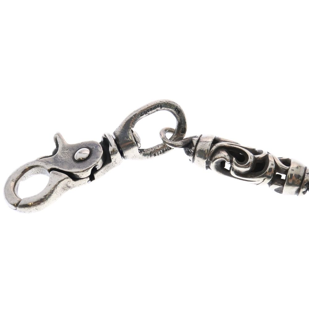 シルバー925 ローラー ウォレットチェーン 2クリップ 52cm / 167g