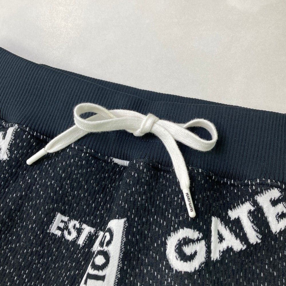 サイズ：5 PEARLY GATES パーリーゲイツ 2023年 パンツ 総柄 ブラック系 [240101464242] ゴルフウェア メンズ ストスト PEARLY GATES パーリーゲイツ 2023年 パンツ 総柄 ブラック系 5