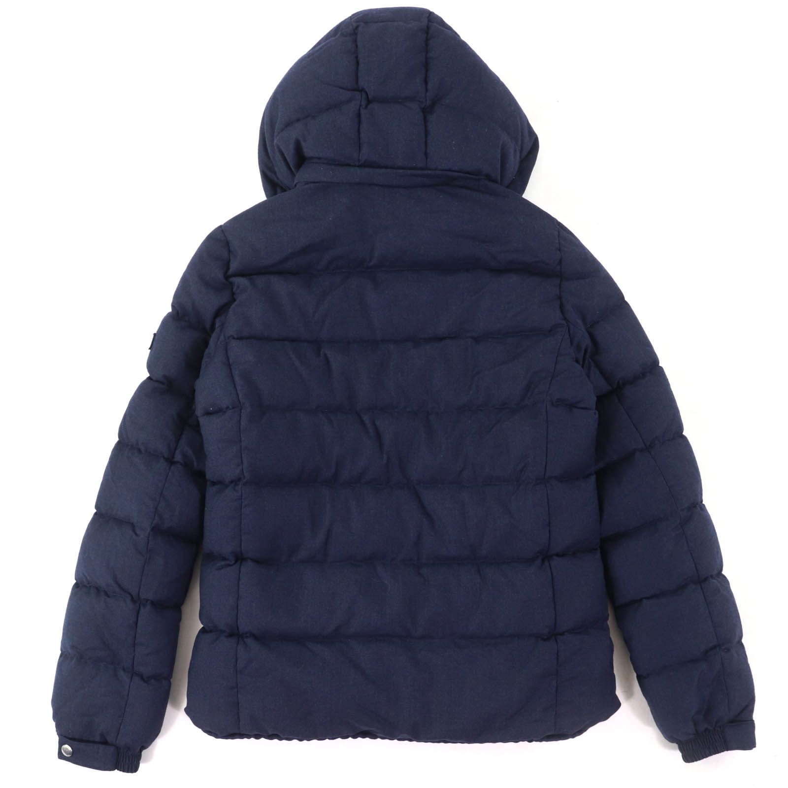 美品 S タトラス Rライン 20aw ドミツァーノ シルク ウール ダウン 紺