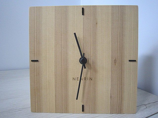 NENRIN CLOCK SHIMA 縞 吉祥文様 置時計 壁掛け アナログ時計 テーブル