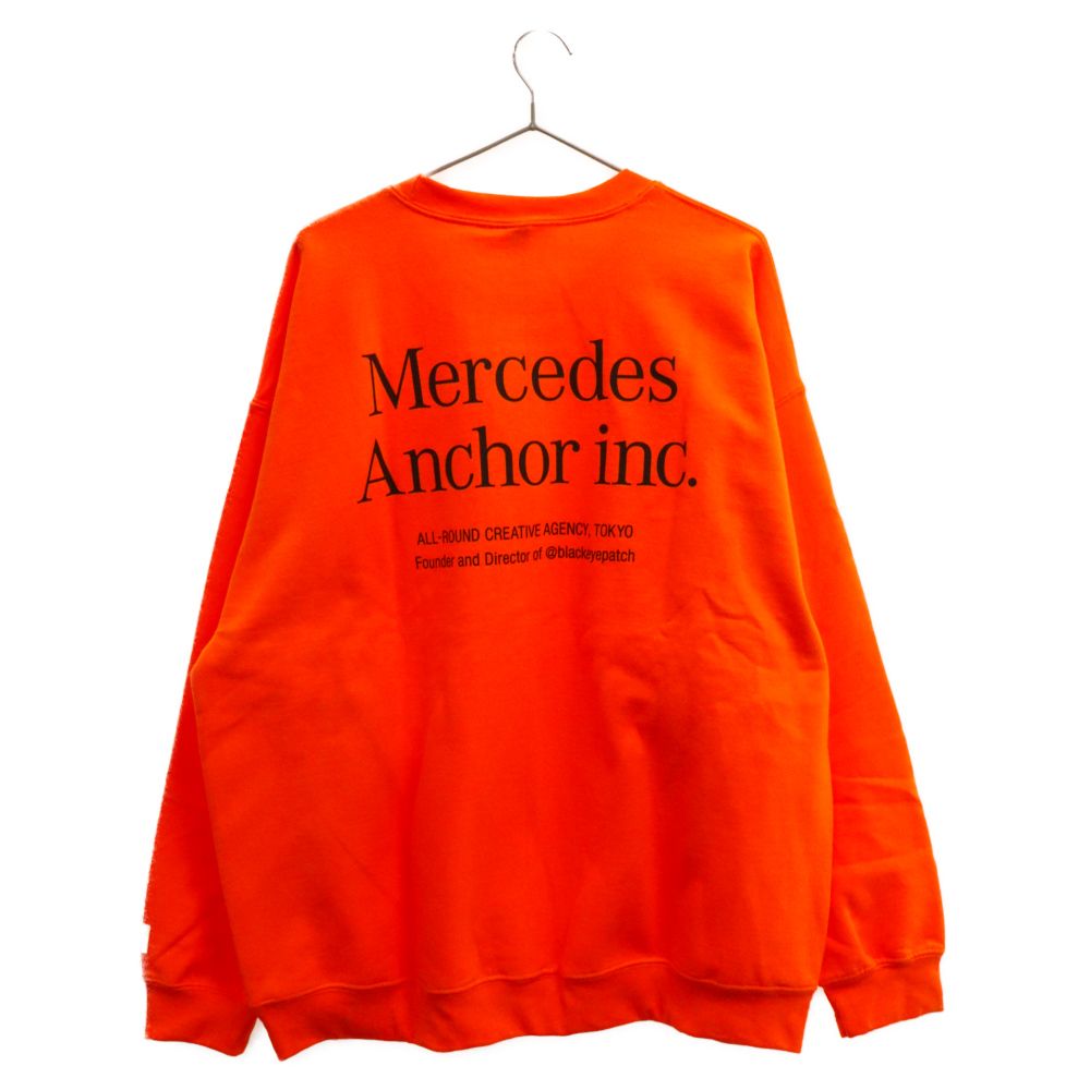 Mercedes Anchor inc. オレンジ スウェット Mercedes Anchor Inc. (メルセデスアンカーインク) Crew Sweat