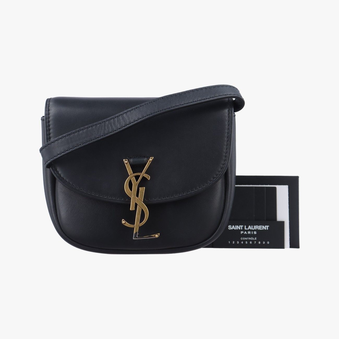 イヴサンローランYves Saint Laurentカイア スモール ブラック レザー 623097 GLT623097.1219