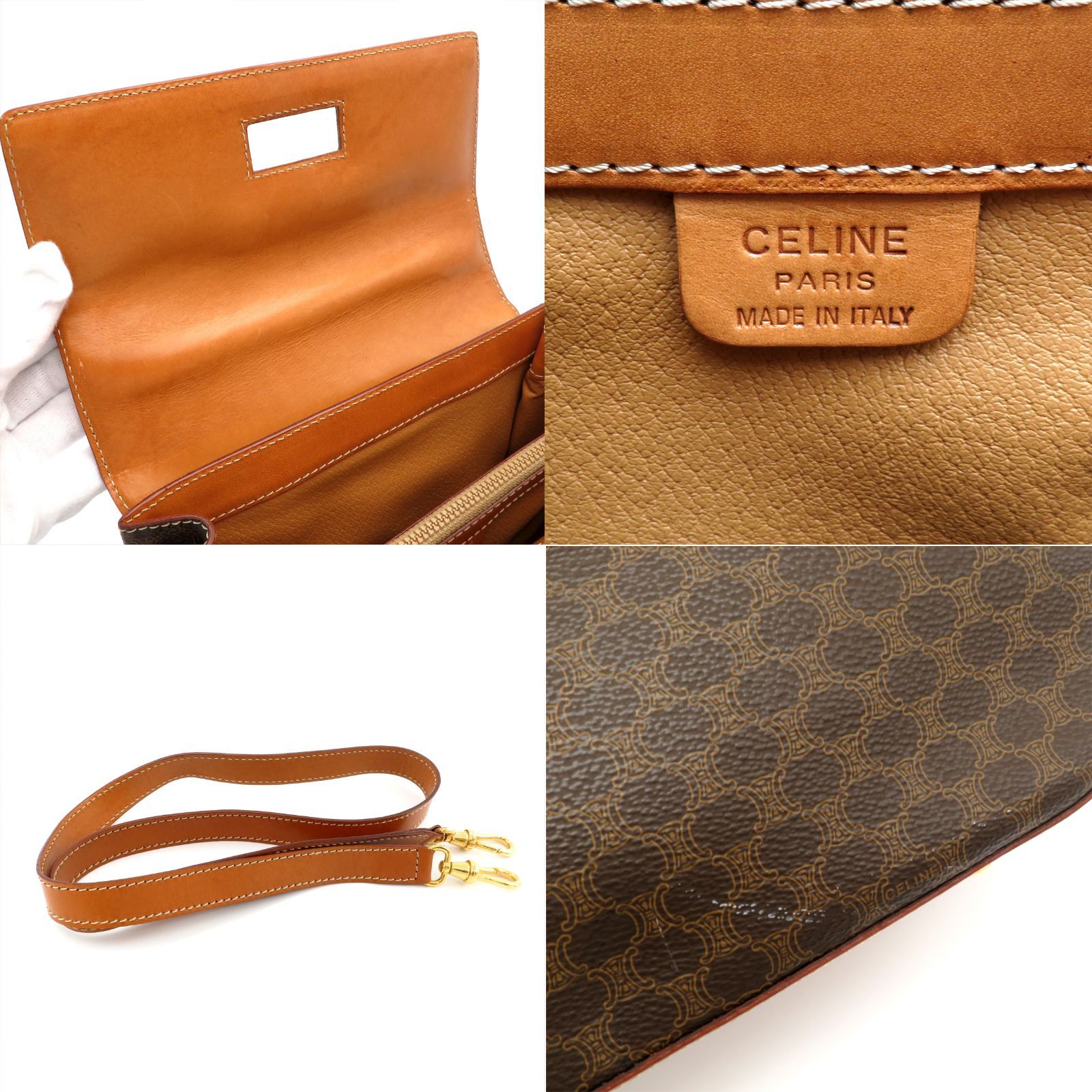 CELINE セリーヌ ヴィンテージ マカダム サークルロゴ ターンロック