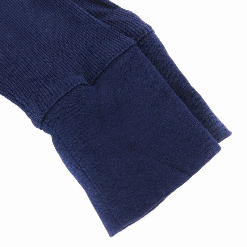 美品　RALPHLAUREN　ラルフローレン　フリルカットソー　試着のみ　紺M 新品未使用】ポロラルフローレン115cm紺色ピンクロゴフリル