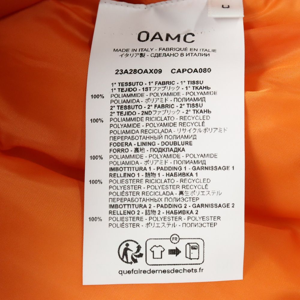 OAMC (オーエーエムシー) Re:Work Bomber MA-1 Fright Jacket 再