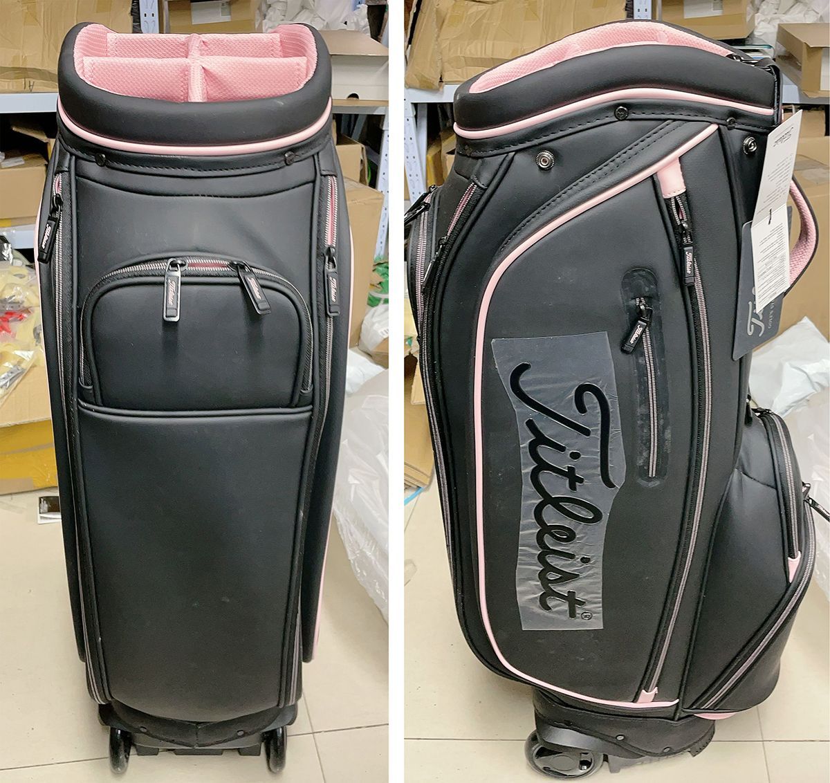 タイトリストTitleゴルフキャディバッグ　キャスター付 Amazon | タイトリスト(Titleist) ゴルフ キャディバッグ 8.5型