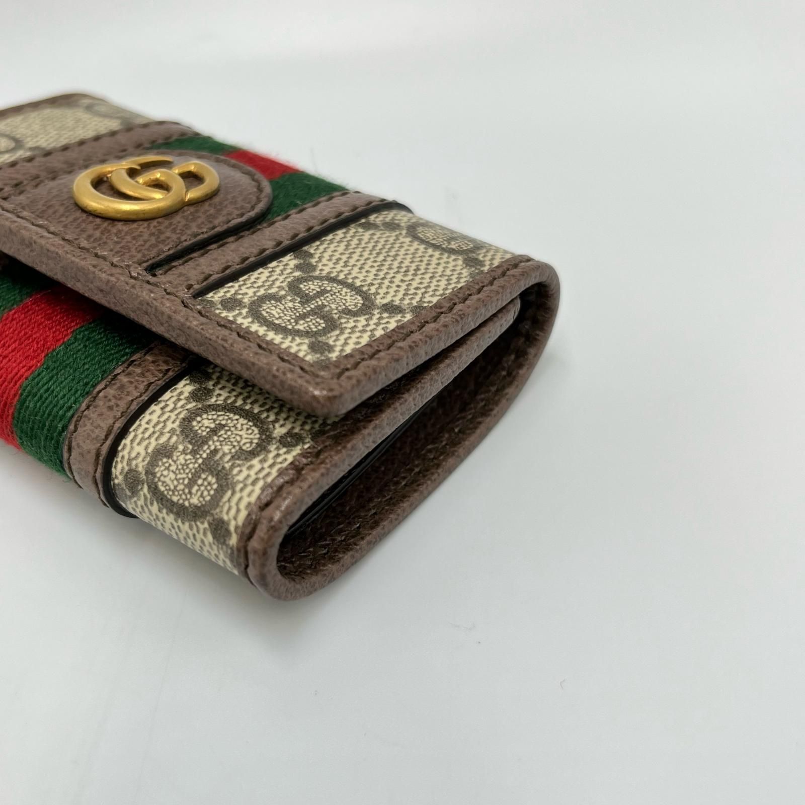 グッチ GUCCI キーケース GGマーモント 6連 GGスプリーム