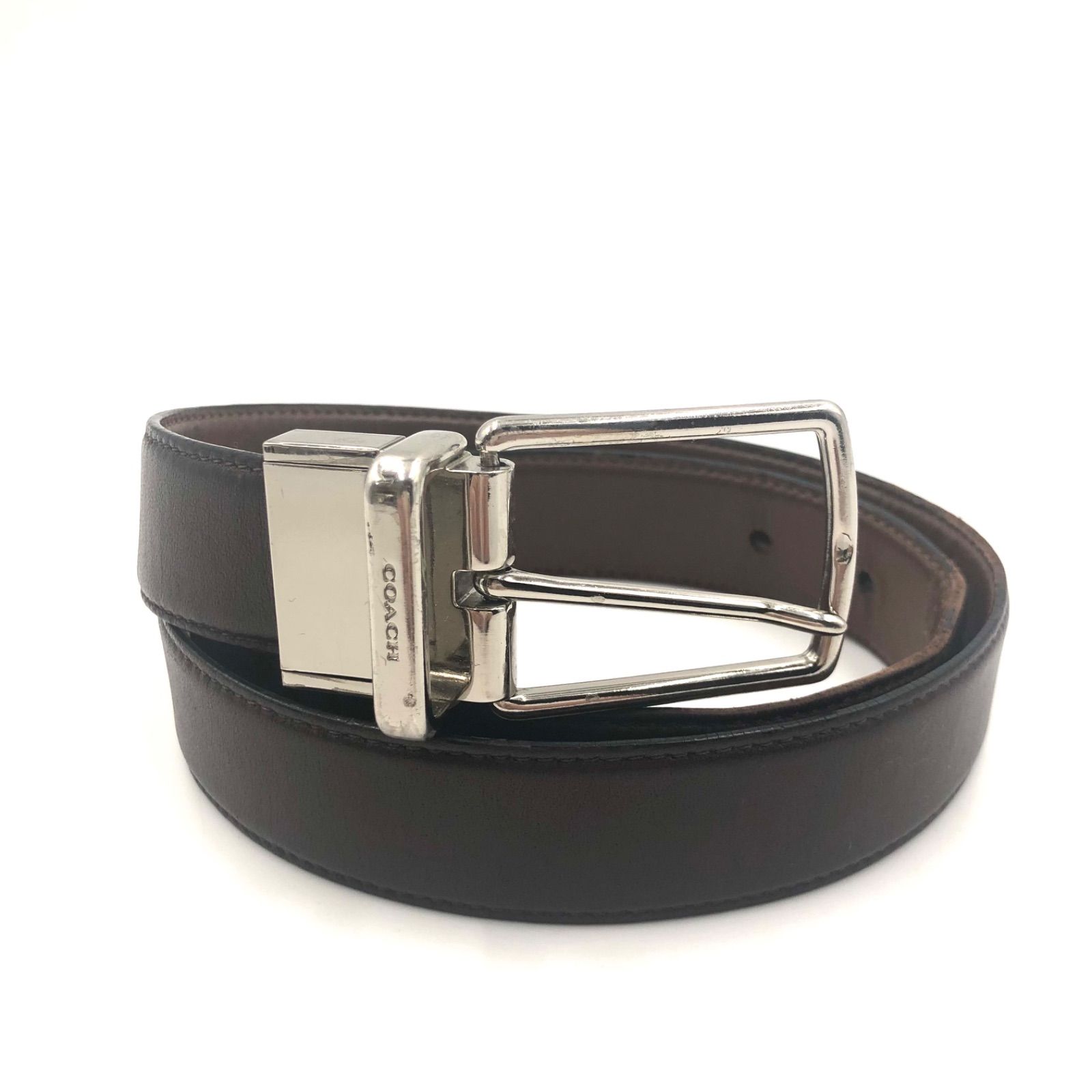 美品♪COACH コーチ F55434 ベルト レザー メンズ ブラック COACH(コーチ) / ベルト/--/メンズ/F55434 | 中古品の販売・通販なら