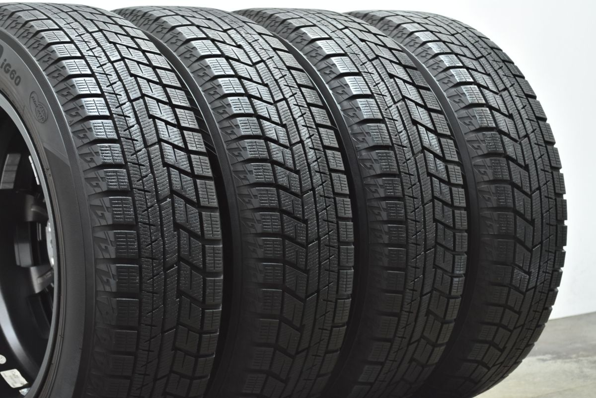 【 予約受付開始】 使用僅か バリ溝 60 プリウス サイズ GRASS 17in 7J 48 PCD114.3 ヨコハマ アイスガード iG60 195|60R17 ヤリスクロス 寛大な