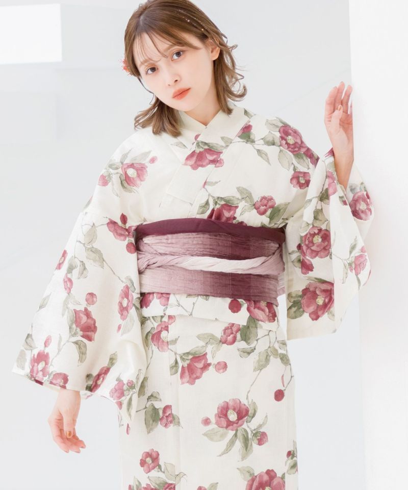 Dita 浴衣 はんなり恋椿  完売品 浴衣＋帯 2点セット (下駄も○) 2025 浴衣5点セット(ゆかた・帯・下駄・着付けマニュアル