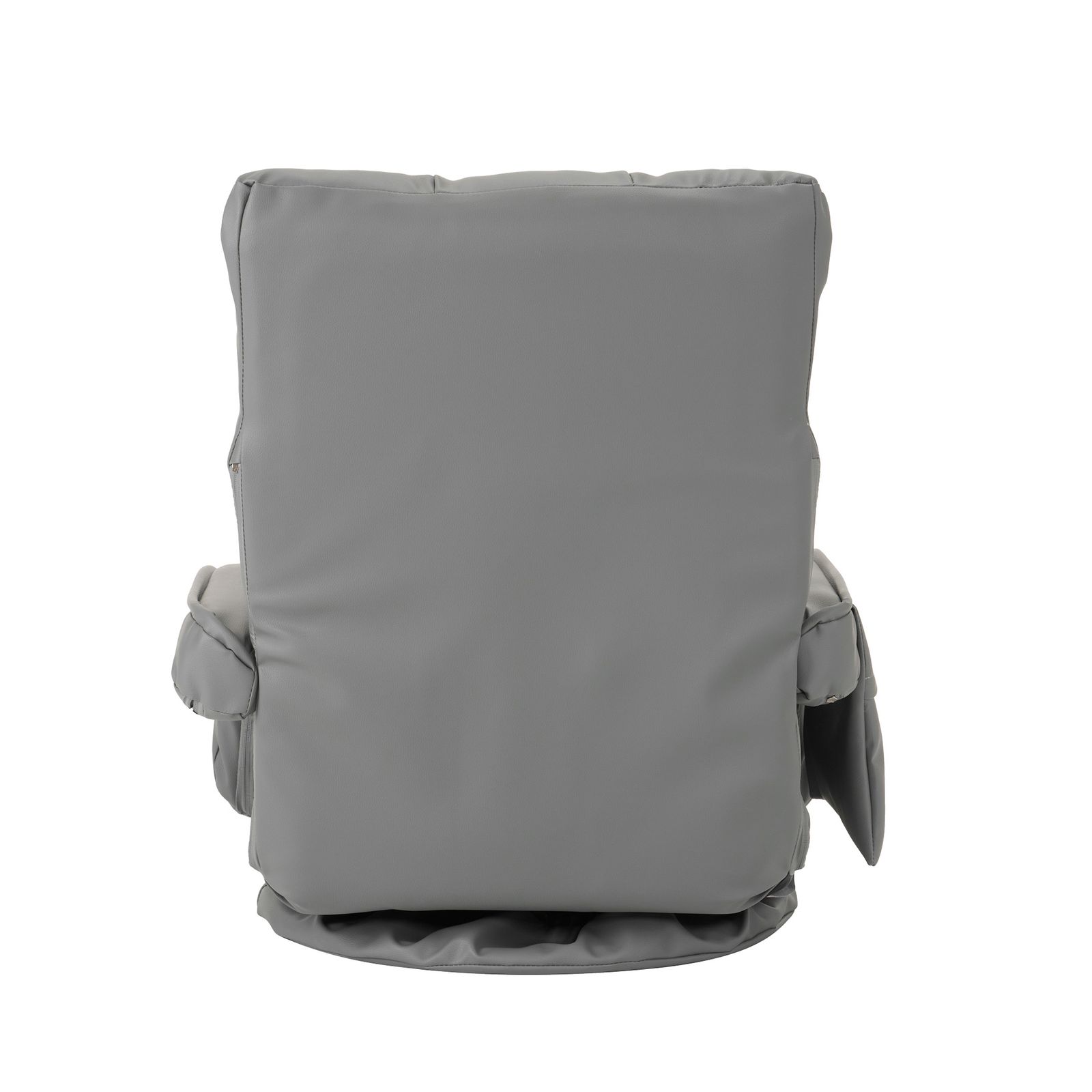 国内発送C]【PUレザー】回転式座椅子 肘掛け ハイバック 座いす