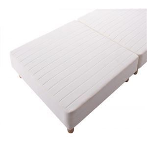 脚付きマットレスベッド シングル 脚22cm 新 移動ラクラク!分割式ポケットコイルマットレスベッド