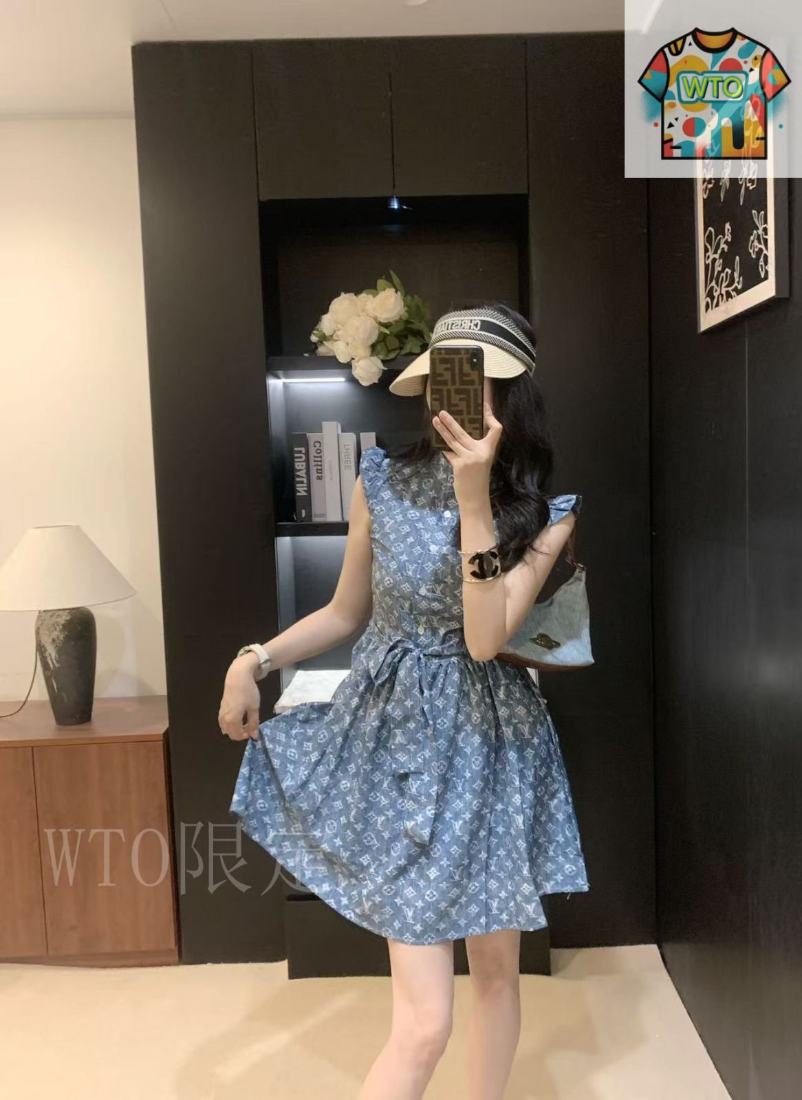 2024SS 最新作☆シンプルでお洒落☆Louis Vuitton☆ワンピース 今日特価】Louis Vuitton 25SS 夏季新款 立体剪裁フライスリーブ
