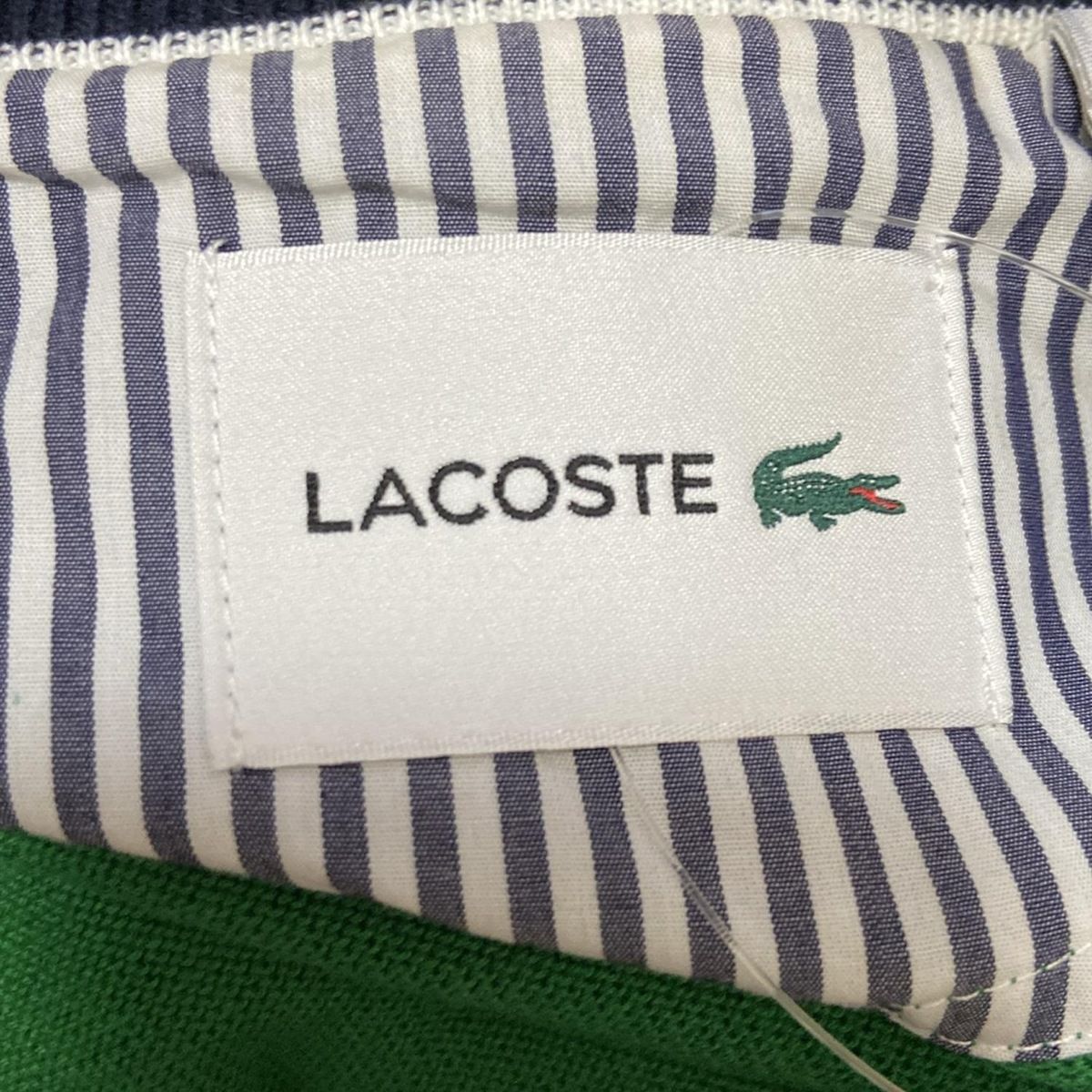  Lacoste ラコステ 長袖セーター サイズUS S レディース - グリーン Vネック 長袖 ニット セーター