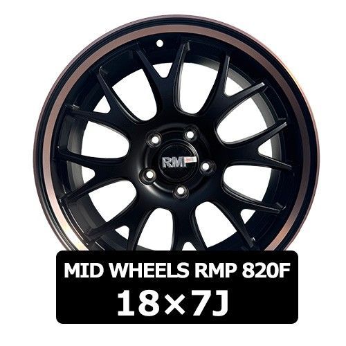 RMP 820F ホイール 4本 18インチ PCD114.3 7J 5穴 楽天市場】【送料無料・代引き可】【ホイール単品1本】マルカ