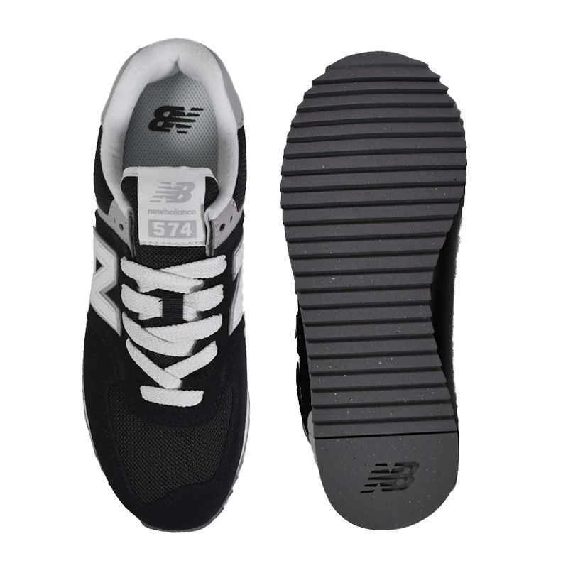 ニューバランス 574 厚底 黒 スニーカー 25cm New Balance 574 厚底スニーカー Black (New Balance/スニーカー