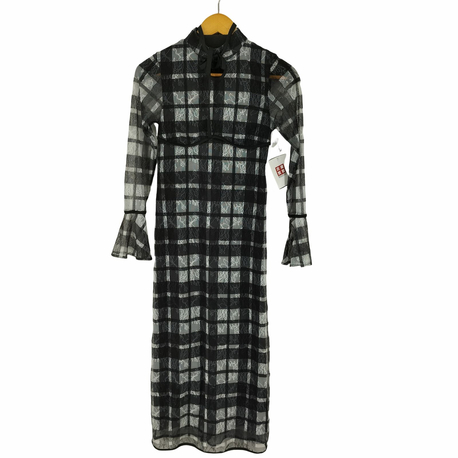 Darich チェック柄 半袖ワンピース ブラウン系 Darich チェック柄 半袖