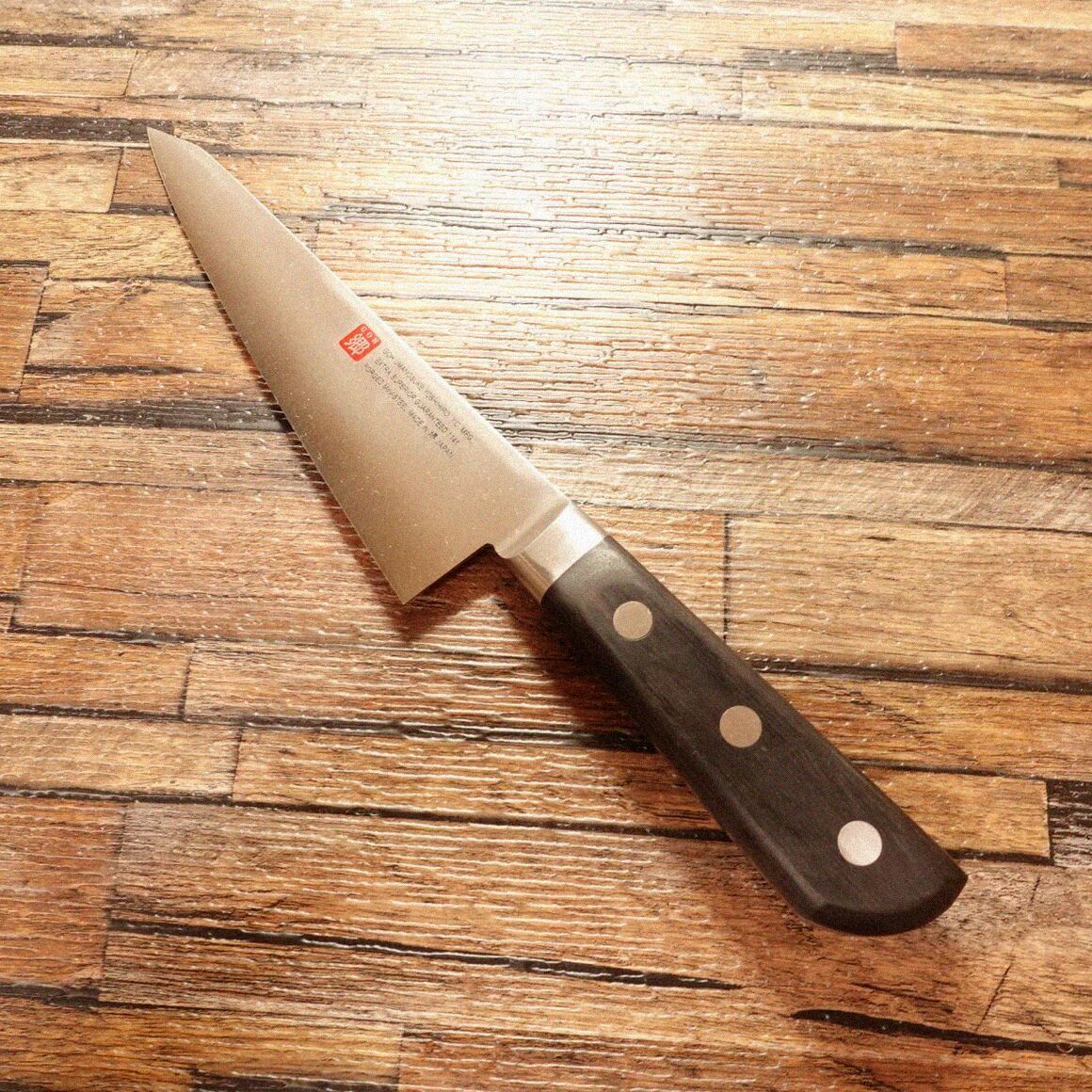郷右馬允義弘 骨スキ包丁 研ぎ済 ステンレス ガラスキ Goh Umanosuke Yoshihiro ほぼ♥保管品 150mm