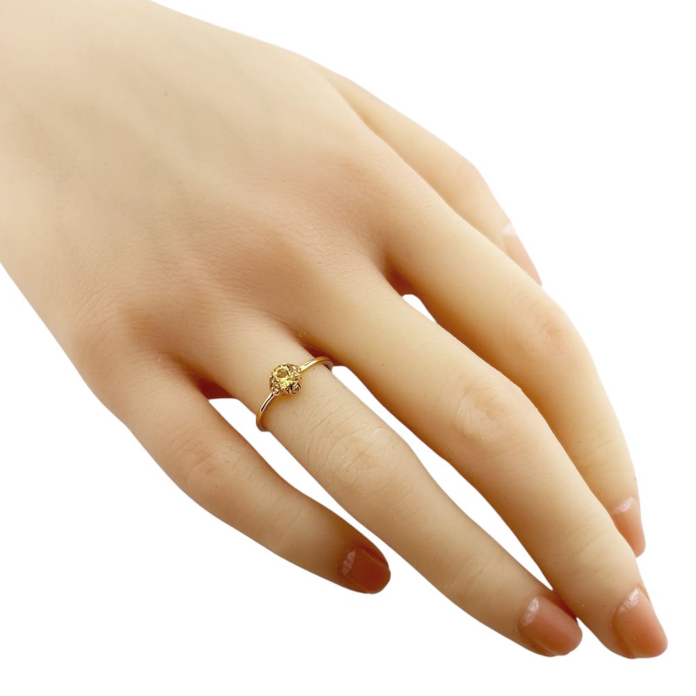 グッチ インターロッキング リング 指輪 9.5号 18金 K18イエロー  