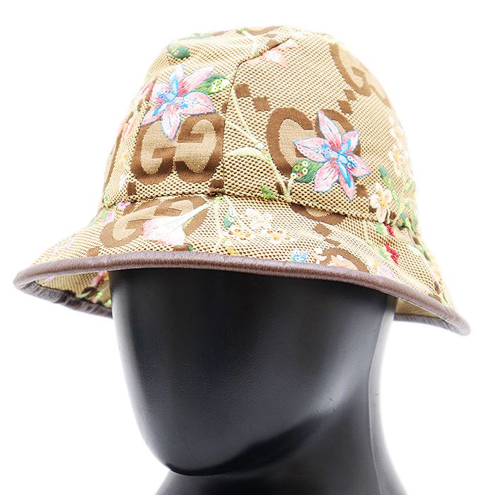 新品同様】GUCCI グッチ バケットハット シグネチャー ロゴ
