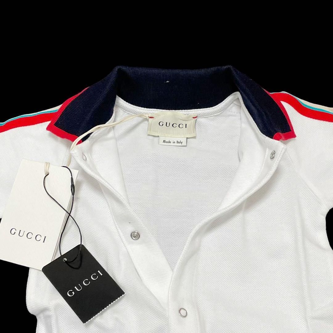 【未使用】GUCCI グッチ ベビー服 ロンパース オールインワン ストライプ GUCCI グッチ ベビー服 ロンパース オールインワン 長袖