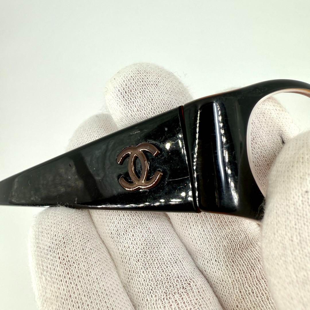 CHANEL メガネ 3101 ココマーク カメリア ブラウン 度有 サングラス  