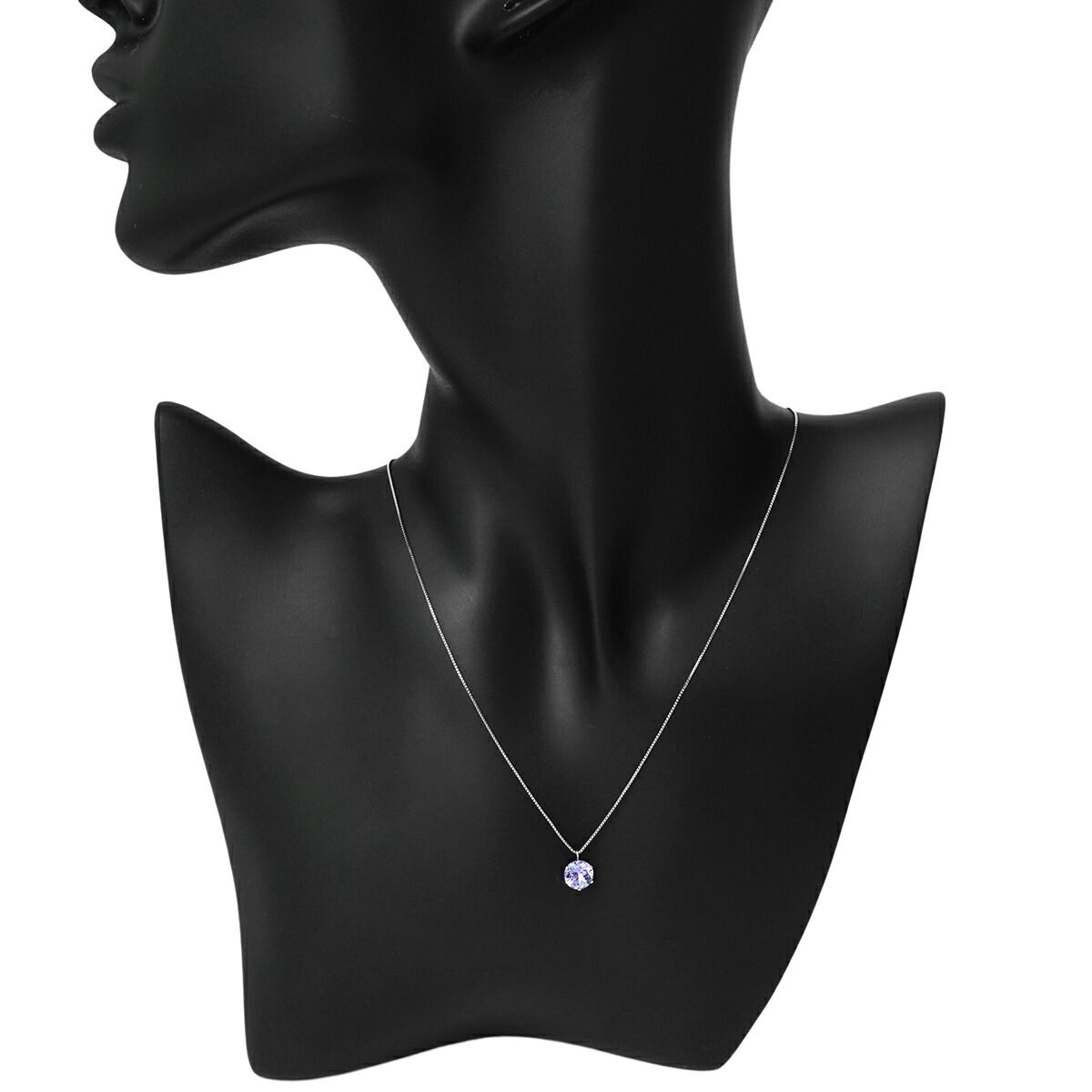 1粒ペンダントネックレス タンザナイト 1.0ct Pt900 中古 プレラブド  