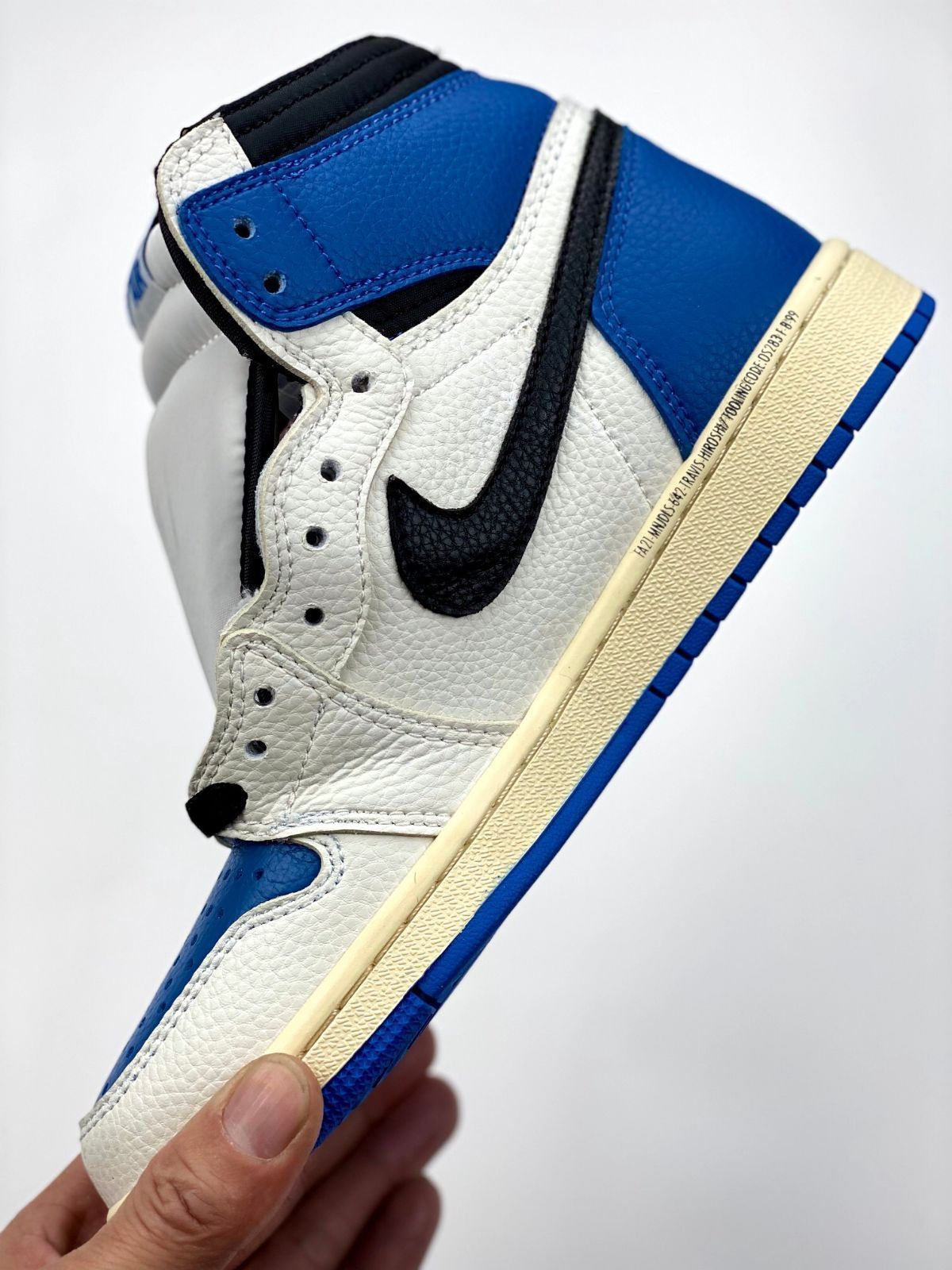 Travis Scott × Fragment × Nike Air Jordan 1 Retro High OG SP Military BlueDH3227-105