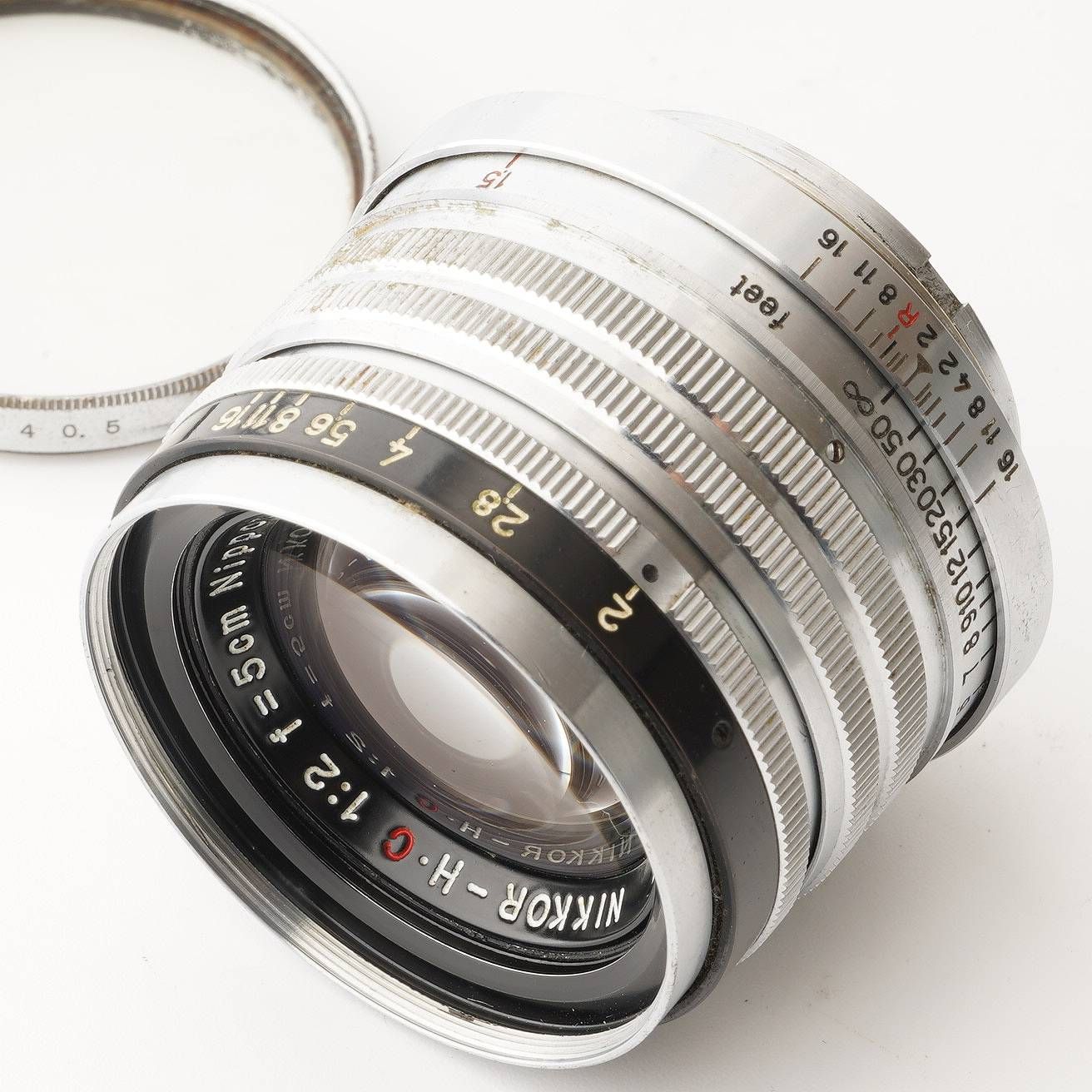 ニコン Nikon Nippon Kogaku NIKKOR H C 5cm 50mm F2 黒帯 ライカ L39 マウント