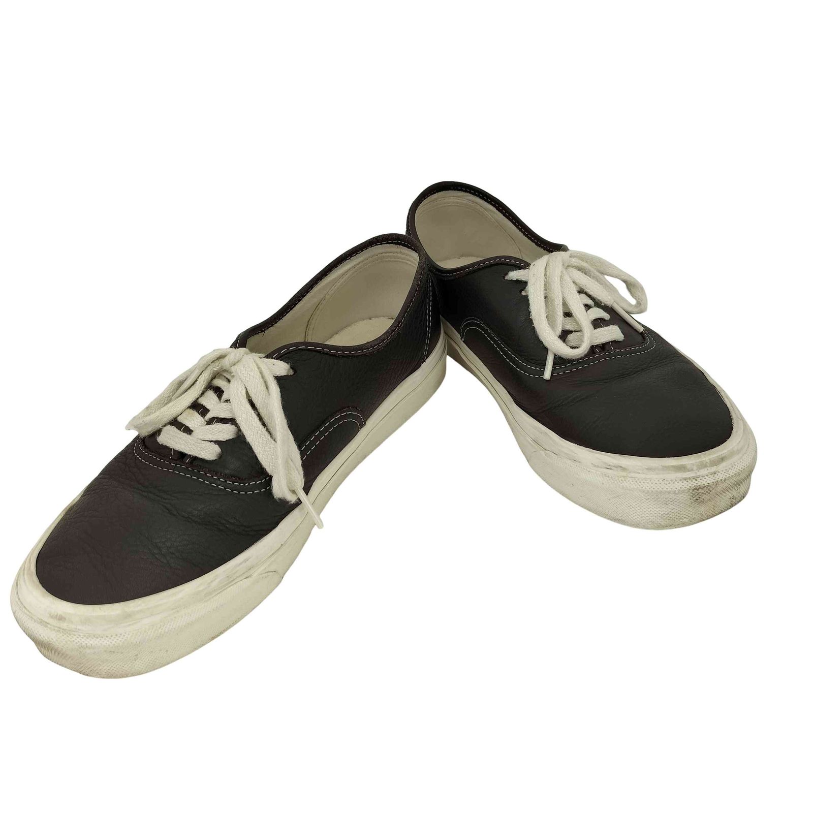 希少　vans アナハイム　レザー　ブラック　26cm 希少VANS オーセンティック レザー 黒 箱付 US企画 VN品番