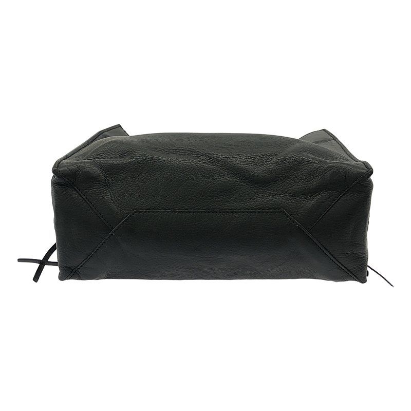 美品✨BALENCIAGA 2way ペーパー レザー 黒 ショルダー バッグ BALENCIAGA バレンシアガ黒 レザー ショルダーバッグ 2way BALENCIAGA