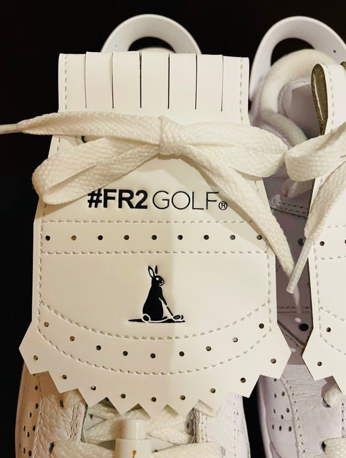 FR2 GOLF ゴルフシューズ泥除け シューキルトタッセル レザー ホワイト FR2 GOLF ゴルフシューズ泥除け シューキルトタッセル レザー
