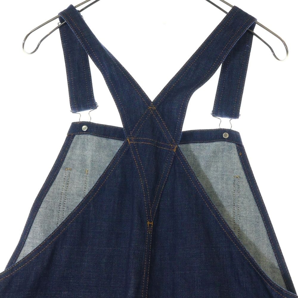 美品　プラダ　オーバーオール　三角ロゴプレート PRADA (プラダ) 24AW トライアングルロゴ 三角プレート セルビッジ