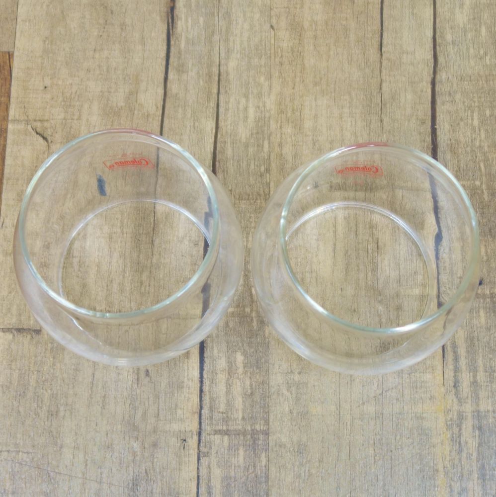美品 コールマン Coleman ランタン用 グローブ 2個セット ガラス ホヤ 200 201 ランタン 交換用 キャンプ アウトドア ランタン グローブ ホヤ コールマン 200A 200B シーズンズ ほか