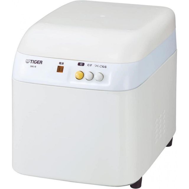 タイガー魔法瓶 TIGER 餅つき機 1升 コンパクト むす つく こねる 1台3役 力じまん ミルキーホワイト SMJ-B181WL