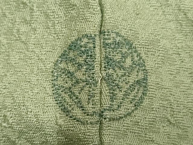 平和屋着物▽上質な色無地 単衣 夏虫色 正絹 逸品 AAAS4971fy