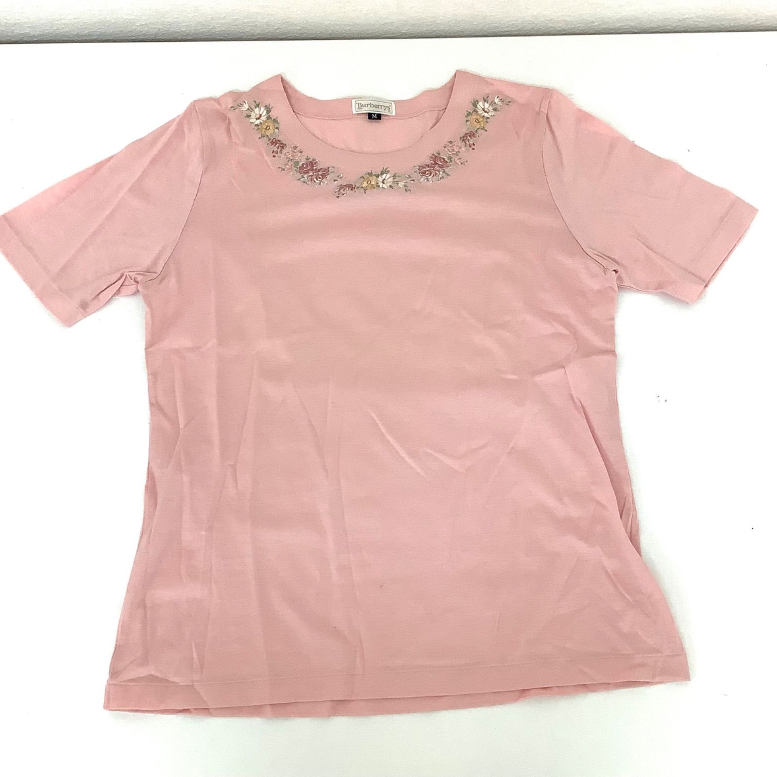 Burberrys バーバリー トップス 半袖 Tシャツ サイズM ピンク系 花柄