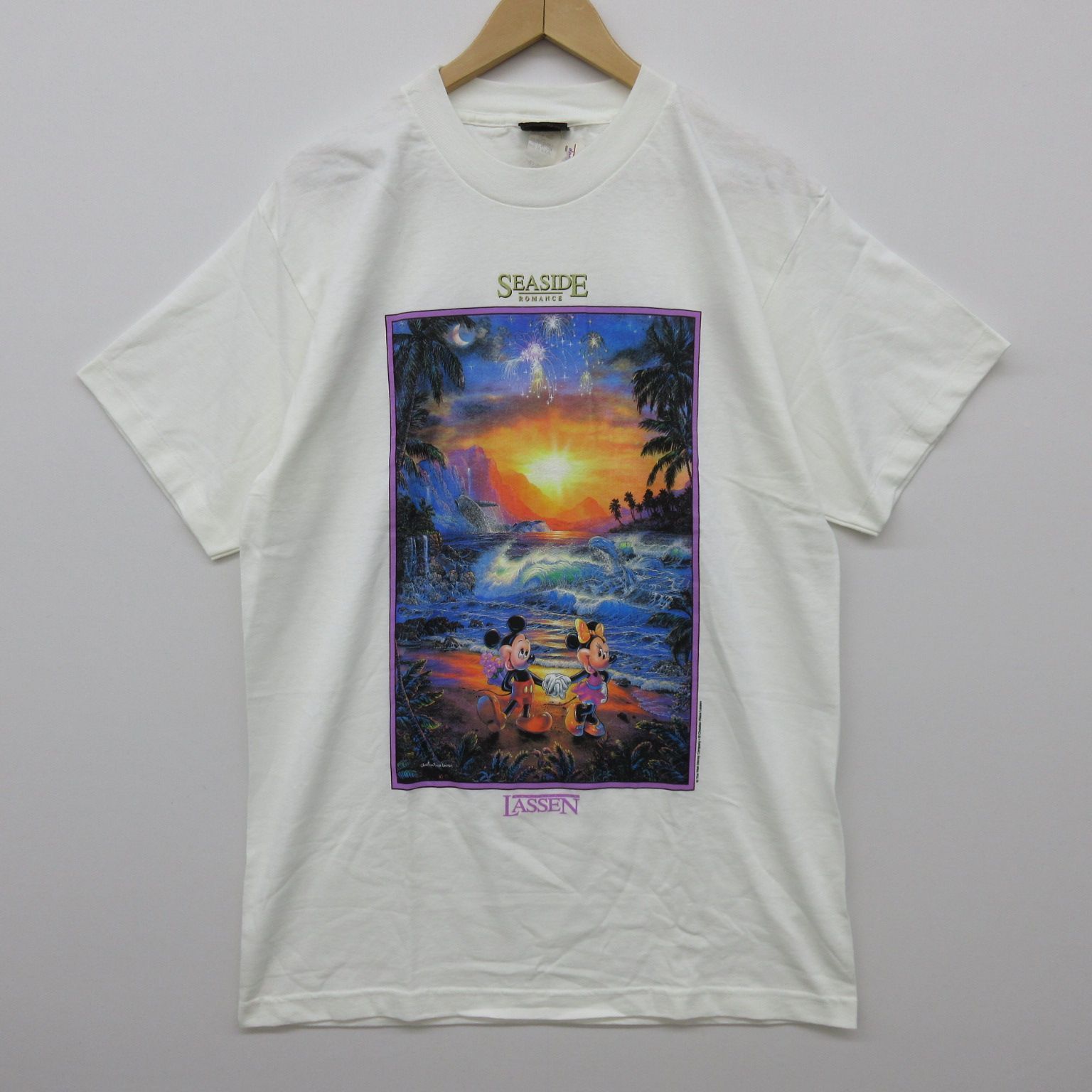 DISNEY × LASSEN ディズニー × ラッセン Tシャツ 半袖 デッドストック 