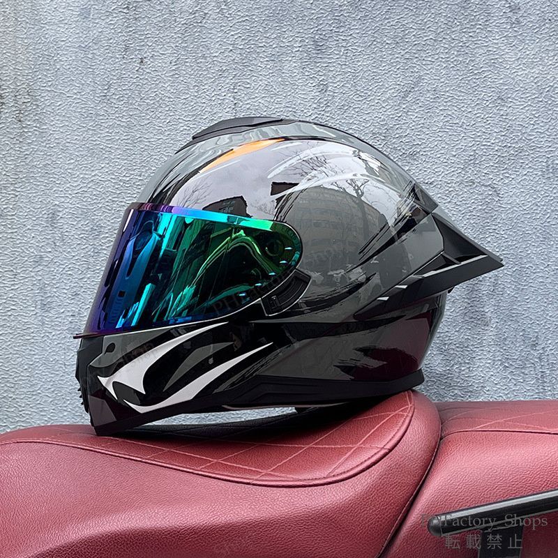 ヘルメット フルフェイスヘルメット バイク DOT認証 バイクヘルメット シールドヘルメット 耐久性 安全性 通気性 男女兼用 シールド6色選択可 おしゃれ グレー B35