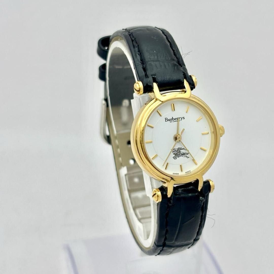 専用695【美品】バーバリーレディース 時計 新品ベルト ゴールド アンティーク 新品電池】バーバリー レディース 腕時計 ゴールド 新品ベルト 専用695