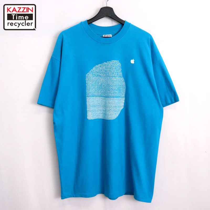 90s USA製 vintage Apple アップル Hanes 企業プリント 半袖T