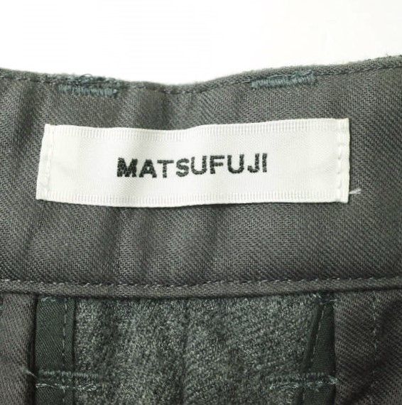 新品 MATSUFUJI マツフジ 21AW 日本製 Wool Front Pocket Trousers