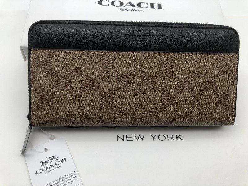 コーチ COACH 長財布 財布 シグネチャー アコーディオンラウンドジップウォレット財布 新品 F58112 c293C